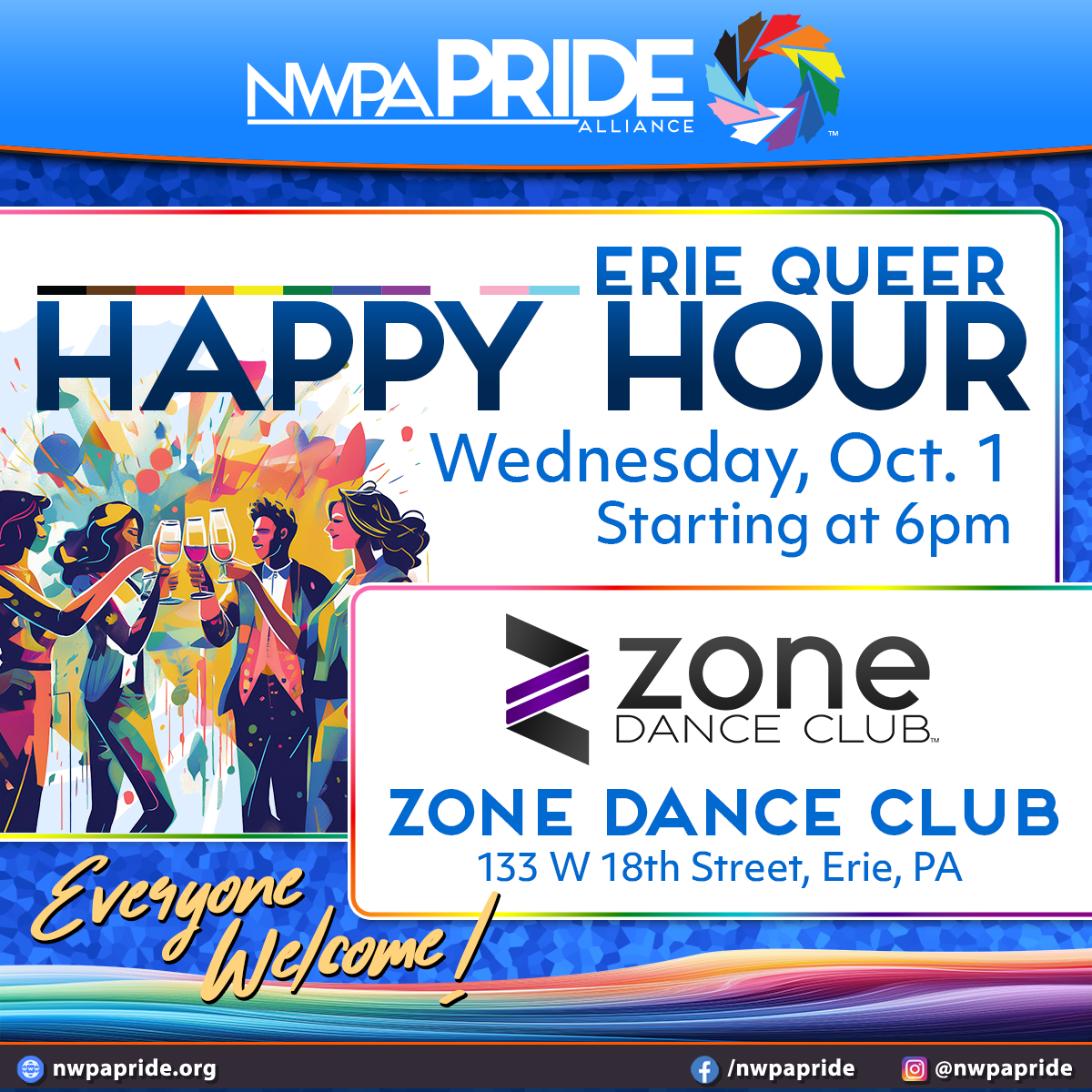 Erie Queer Happy Hour at the Zone Dance Club